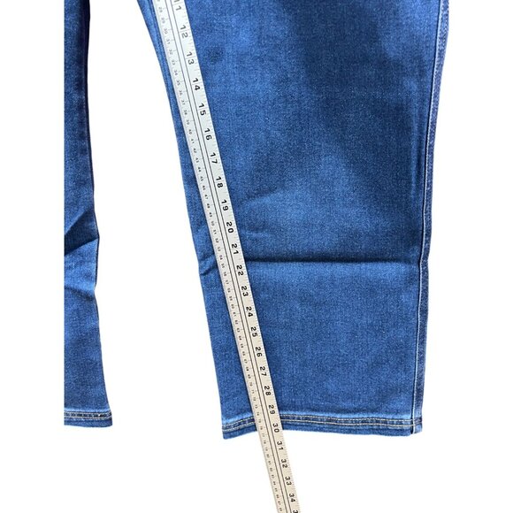 Knox Rose- Women's High-Rise Jeans Elastic Waistband Relaxed At Hips & Thighs-3X - Picture 6 of 14